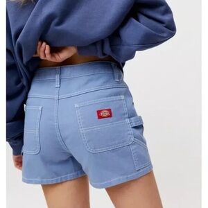 Dickies women Durable Twill Carpenter Shorts Chambray Blue 3" inseam